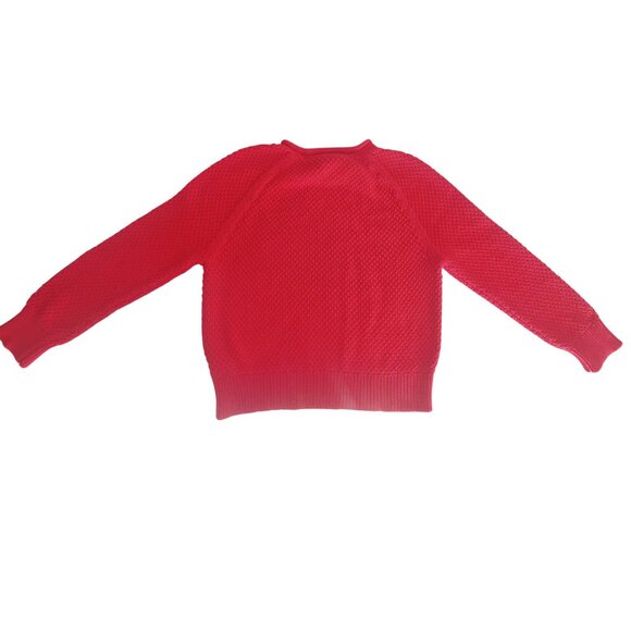 ⚡ Lauren Ralph Lauren Red Crewneck Sweater with Textured Knit – Size L – EUC - Picture 3 of 5